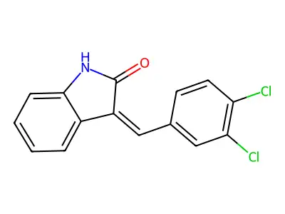 3-[(3,4-Dichlorophenyl)methylene]indolin-2-one structure