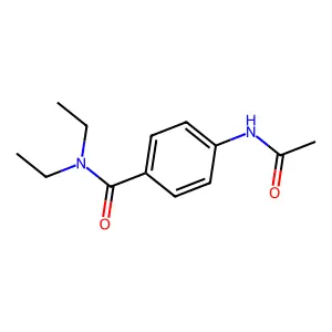 4-acetamido-N,N-diethylbenzamide structure