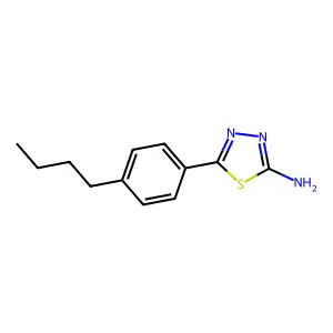 5-(4-Butylphenyl)-1,3,4-thiadiazol-2-amine structure