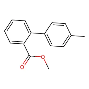 (1,1'-Biphenyl)-2-carboxylic acid, 4'-methyl-, methyl ester structure