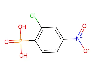 Phosphonic acid, (2-chloro-4-nitrophenyl)- structure