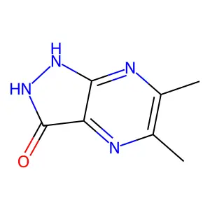 3-Hydroxy-5,6-dimethyl-1H-pyrazolo-(3,4B)-pyrazine structure