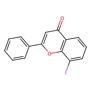 8-iodo-2-phenyl-4H-1-Benzopyran-4-one structure