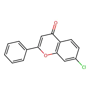 7-chloro-2-phenyl-4H-chromen-4-one structure