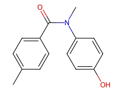 N-(4-hydroxyphenyl)-N,4-dimethylbenzamide structure