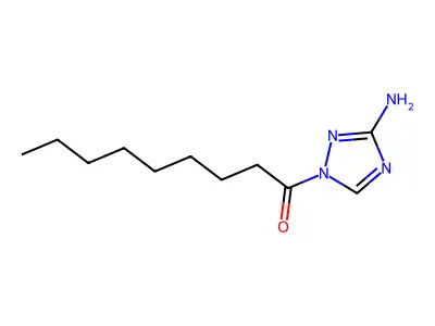 1H-1,2,4-Triazol-3-amine, 1-(1-oxononyl)- structure