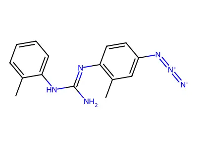 1-(4-Azido-2-methylphenyl)-3-(2-methylphenyl)guanidine structure