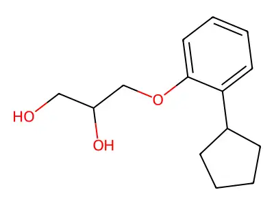 3-(2-Cyclopentylphenoxy)-1,2-propanediol structure