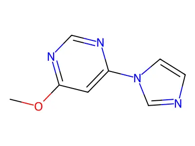Pyrimidine, 4-(1H-imidazol-1-yl)-6-methoxy- structure