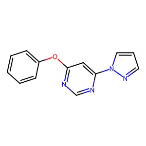 4-phenoxy-6-(1H-pyrazol-1-yl)pyrimidine structure