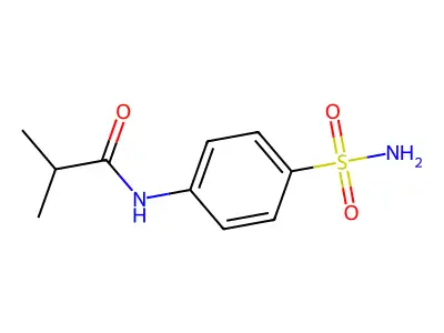 Propanamide, N-[4-(aminosulfonyl)phenyl]-2-methyl- structure