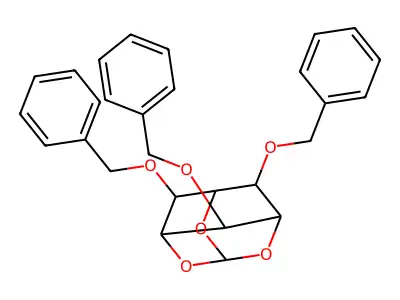 myo-Inositol, 1,3,5-O-methylidyne-2,4,6-tris-O-(phenylmethyl)- structure