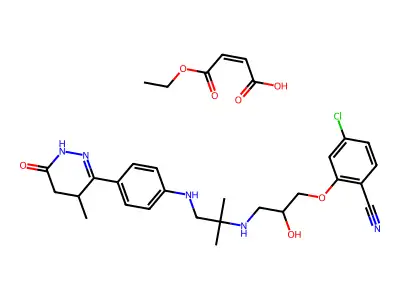 beradilol monoethyl maleate structure