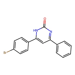 6-(4-bromophenyl)-4-phenyl-1H-pyrimidin-2-one structure