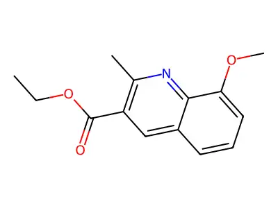 Ethyl 8-methoxy-2-methylquinoline-3-carboxylate structure