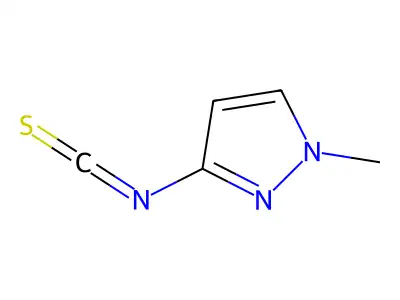 3-isothiocyanato-1-methyl-1H-pyrazole structure