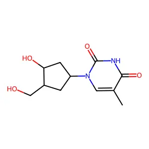 Carbathymidine structure