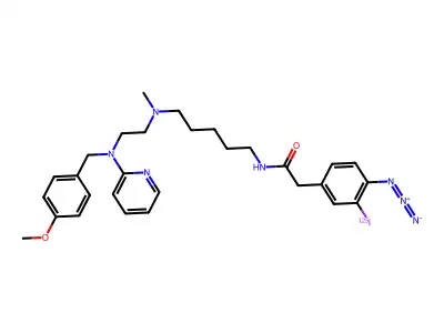 3-Iodo-4-azidophenpyramine structure