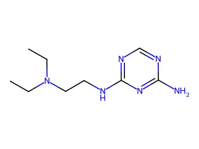 1,3,5-Triazine-2,4-diamine, N-(2-(diethylamino)ethyl)- structure