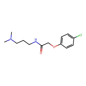 Acetamide, 2-(p-chlorophenoxy)-N-(3-(dimethylamino)propyl)- structure