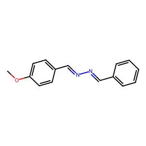 1-Benzylidene-2-[(4-methoxyphenyl)methylidene]hydrazine structure