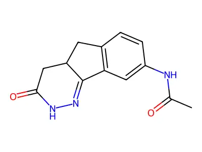 Acetamide, N-(3,4,4a,5-tetrahydro-3-oxo-2H-indeno(1,2-c)pyridazin-8-yl)- structure