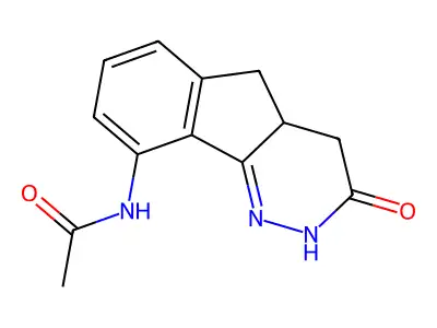 Acetamide, N-(3,4,4a,5-tetrahydro-3-oxo-2H-indeno(1,2-c)pyridazin-9-yl)- structure