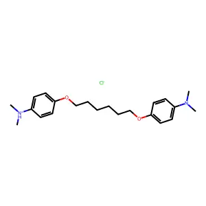 Aniline, 4,4'-(hexamethylenedioxy)bis(N,N-dimethyl-, hydrochloride structure