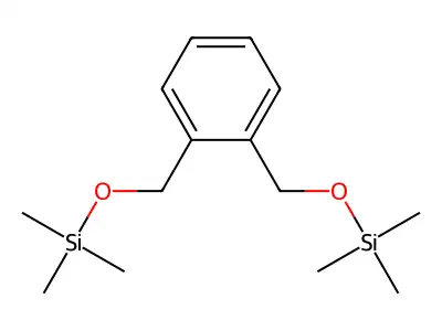 Trimethyl-[[2-(trimethylsilyloxymethyl)phenyl]methoxy]silane structure