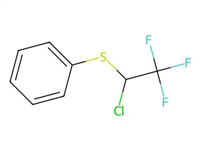 [(1-Chloro-2,2,2-trifluoroethyl)sulfanyl]benzene structure