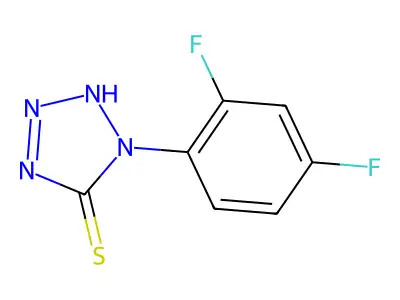 1-(2,4-Difluorophenyl)-1H-tetrazole-5-thiol structure