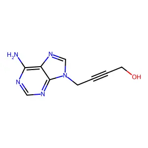 9-(4-Hydroxy-2-butyn)-adenine structure