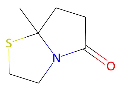 Pyrrolo(2,1-b)thiazol-5(6H)-one, tetrahydro-7a-methyl- structure