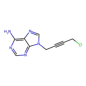 9-(4-Chloro-2-butyn)-adenine structure