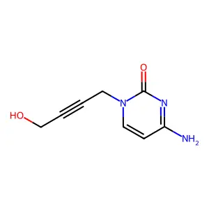 (4-Hydroxy-2-butyn)cytosine structure