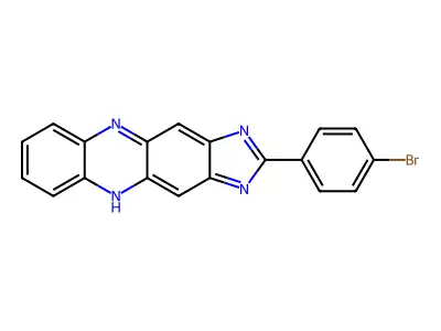 2-(4-Bromophenyl)-1H-imidazo(4,5-B)phenazine structure