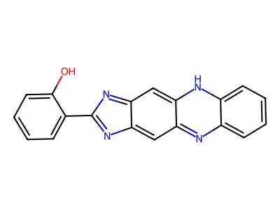 2-(1H-Imidazo(4,5-B)phenazin-2-YL)phenol structure