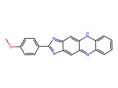 2-(4-Methoxyphenyl)-1H-imidazo(4,5-B)phenazine structure