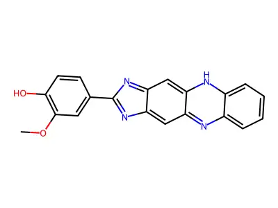 4-(1H-Imidazo(4,5-B)phenazin-2-YL)-2-methoxyphenol structure