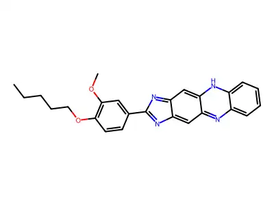2-(3-Methoxy-4-(pentyloxy)phenyl)-1H-imidazo(4,5-B)phenazine structure