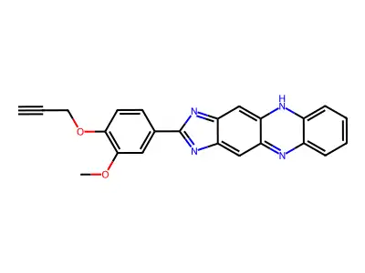 2-(3-Methoxy-4-(2-propynyloxy)phenyl)-1H-imidazo(4,5-B)phenazine structure
