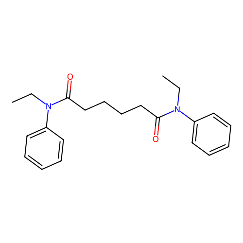 N,N'-diethyl-N,N'-diphenylhexanediamide structure
