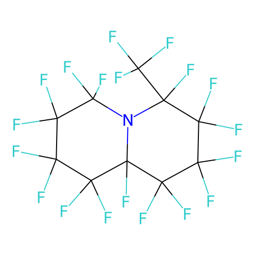 Perfluoro-4-methylquinolizidine structure