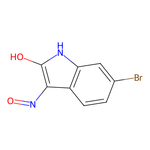 6-Bromo-3-(hydroxyimino)indolin-2-one structure