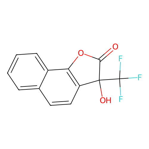 3-hydroxy-3-(trifluoromethyl)naphtho[1,2-b]furan-2(3H)-one structure
