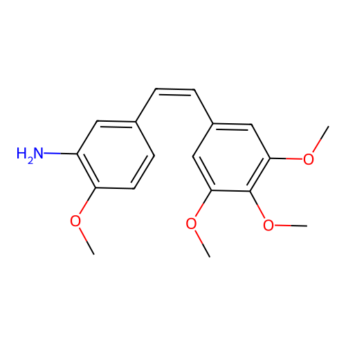 (z)-2-methoxy-5-(3,4,5-trimethoxystyryl)aniline structure