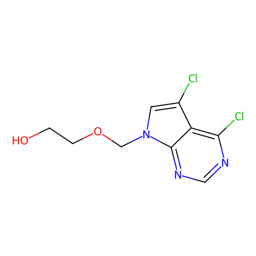 2-[(4,5-Dichloropyrrolo[2,3-d]pyrimidin-7-yl)methoxy]ethanol structure