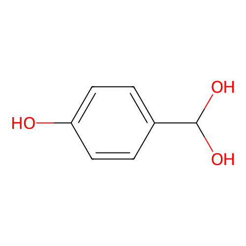 (4-Hydroxyphenyl)methanediol structure