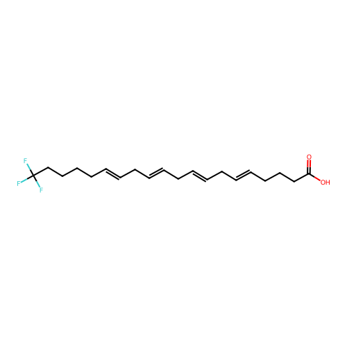 20,20,20-Trifluoroarachidonic acid structure