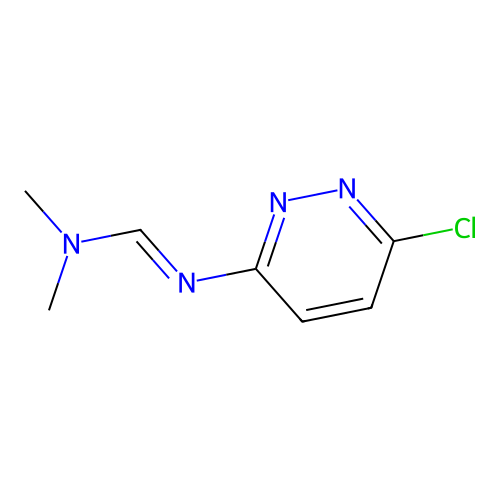 [2-(6-Chloro-3-pyridazinyl)-2-azavinyl]dimethylamine structure